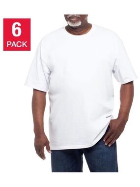 Kirkland Signature Men's Short Sleeve Crew Neck T-Shirt - White